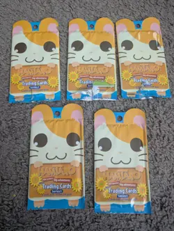 Hamtaro Trading Card Tin/Cards & Poster- Open But Has All Contents - Image 5