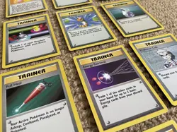 1999 Pokemon Unlimited Base Set Trainer Card Bundle, x12 Unique Cards Joblot GC - Image 3