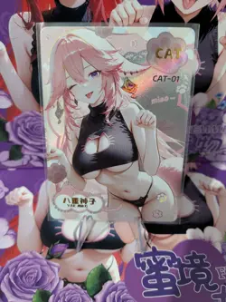Yae Miko - Genshin Impact CAT-01 Femme Fatale Waifu Goddess Story Karte - Image 1