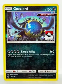 Guzzlord 80/131 Pokemon Card TCG SM League Promo Reverse Holo NM - Image 1