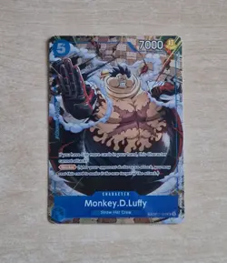 Monkey.D.Luffy TR OP11-058 UC Treasure Rare - English One Piece Foil Card OP13 - Image 1