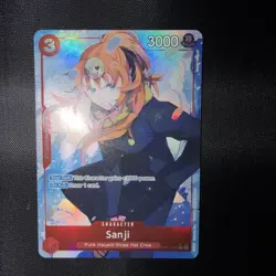 One Piece CCG Sanji Parallel Card OP10-005 Royal Blood SR NM Condition - Image 2