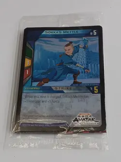 NEW Avatar Last Airbender Sokka's Mettle Promo Upper Deck QuickStrike Foil Card - Image 1