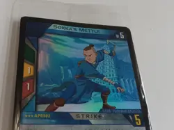 NEW Avatar Last Airbender Sokka's Mettle Promo Upper Deck QuickStrike Foil Card - Image 5