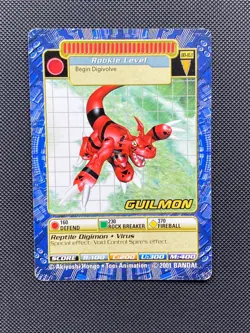 BO-163 Guilmon Digimon Card Digi-Battle Series 4 2001 Bandai - Image 1