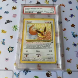 Eevee Black Star JR Stamp Rally Promo #11 Pokemon Card Japanese 2000 PSA 9 - Image 1