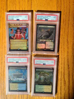 MTG Lot of 4 PSA Graded FOIL Rare Magic Cards Temple of Plenty Enlightenment +++ - Image 1