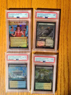 MTG Lot of 4 PSA Graded FOIL Rare Magic Cards Temple of Plenty Enlightenment +++ - Image 2