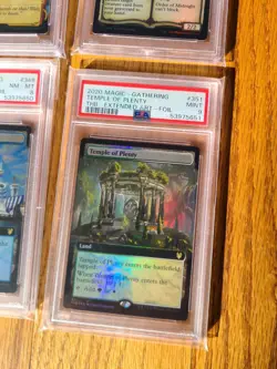 MTG Lot of 4 PSA Graded FOIL Rare Magic Cards Temple of Plenty Enlightenment +++ - Image 3