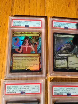 MTG Lot of 4 PSA Graded FOIL Rare Magic Cards Temple of Plenty Enlightenment +++ - Image 5