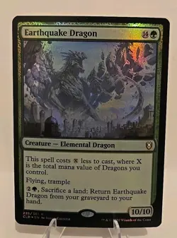 Earthquake Dragon MTG Commander Legends: Battle for Baldur's Gate Foil - Image 1