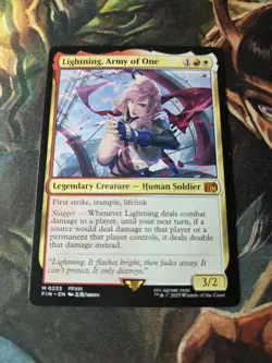MTG Lightning, Army of One Final Fantasy NM - Image 2
