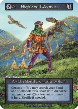 Highland Falconer NON FOIL NM/M- Elite - Sorcery: Contested Realm BETA - Image 1