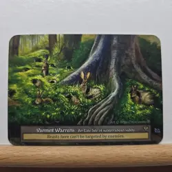 Varmint Warrens Non-Foil Elite Site Sorcery Contested Realm Arthurian Legends - Image 1