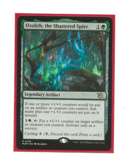 OZOLITH, THE SHATTERED SPIRE Magic MoM English MTG NM 0198 Promo Pack - Image 1