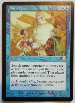 MTG Magic [x1] Bribery [x1] Mercadian Masques LP/M - Image 1
