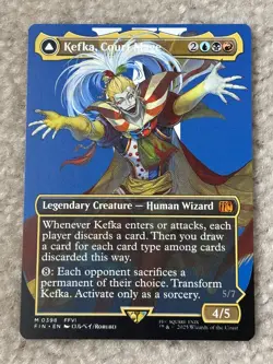 Kefka, Court Mage (Borderless) (0398) MTG Final Fantasy (FIN) NM/M - Image 1