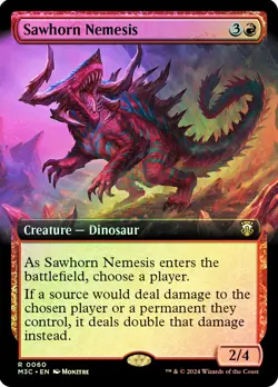MTG RIPPLE FOIL Sawhorn Nemesis - Modern Horizons 3 Commander #060 - Image 1