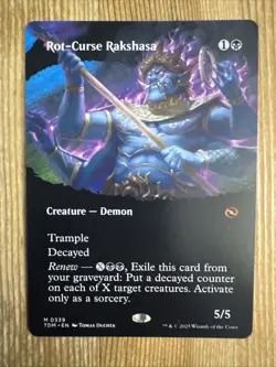 1X NM Rot-Curse Rakshasa Borderless Tarkir: Dragonstorm - Image 1