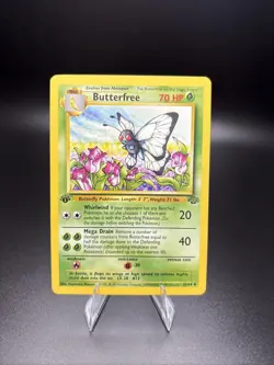 Pokemon TCG Butterfree 33/64 Jungle 1st Edition LP - Image 1