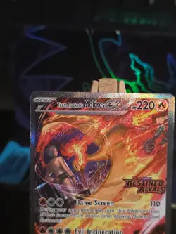 Pokemon Card Team Rocket's Moltres ex (Destined Rivals Stamp) #229 Promo - Image 2