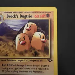 Pokemon Vintage Non-Holo Rare Brock's Dugtrio Gym Challenge 22/132 WotC - Image 3