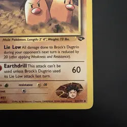 Pokemon Vintage Non-Holo Rare Brock's Dugtrio Gym Challenge 22/132 WotC - Image 4