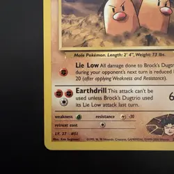 Pokemon Vintage Non-Holo Rare Brock's Dugtrio Gym Challenge 22/132 WotC - Image 5