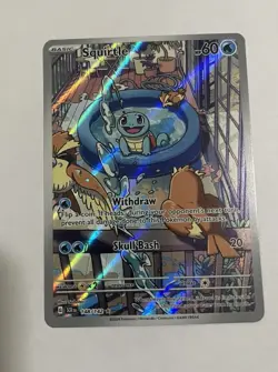Pokemon Squirtle 148/142 Illustration Rare Stellar Crown NM - Image 1