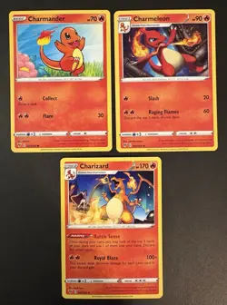 Charizard 025/185 Charmander Chameleon SWSH04 Vivid Voltage Normal NM Pokemon - Image 1