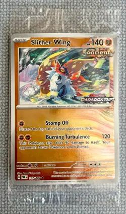 Pokemon Sealed Slither Wing 107 Best Buy Stamp Paradox Rift Promo New Low Pop - Image 1