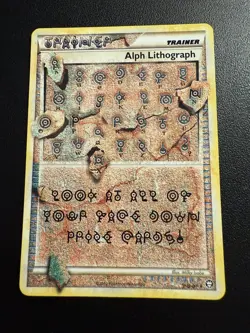 Alph Lithograph 2010 Pokemon Triumphant #FOUR Ultra Rare TCG - Image 1