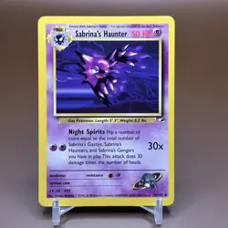 Pokemon TCG Sabrina’s Haunter 58/132 Gym Heroes Set LP Condition - Image 1