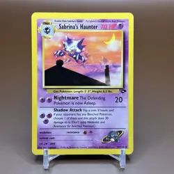 Sabrina's Haunter - 55/132 Gym Challenge 2000 - WOTC Pokemon TCG - Image 1