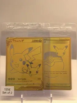 Pikachu SWSH145 & Poke Ball SWSH146 Pokemon 25th Anniversary UPC Sealed Promo - Image 1