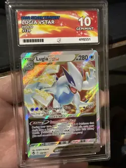 Pokemon Lugia VSTAR 139/195 - Silver Tempest - Gem Mint 10 - Graded - Image 1