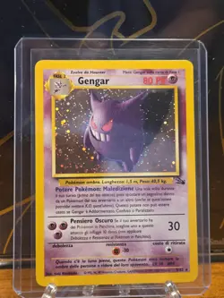 Pokemon Gengar Holo Rare Unlimited Fossil, 5/62, Vintage - Image 1