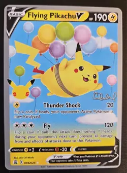 Flying Pikachu V 006/025 2022 Pokemon World Championships Variant F VLP - Image 1