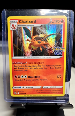 Charizard 010/078 Rare Holo - Pokemon TCG Sword & Shield Pokemon Go - Image 1