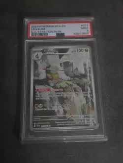 2024 Pokemon SFA En Fraxure Shrouded Fable Illustration Rare 077/064 PSA 9 Mint - Image 1