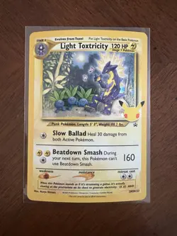 Light Toxtricity SWSH137 Near Mint Pokemon Celebrations 25th Anniversary NM Holo - Image 1