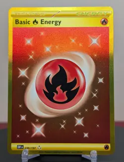 Pokemon Basic Fire Energy #230/197 English Obsidian Flames Hyper Rare - Image 1