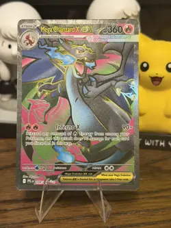 Pokemon TCG Mega Charizard X EX 109/094 Ultra Rare Phantasmal Flames English - Image 1