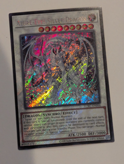 Yugioh! Azure-Eyes Silver Dragon LCKC-EN066 Secret Rare Unlimited NM - Image 1