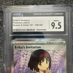 Erika's Invitation Scarlet & Violet 151 196/165 Ultra Rare Pokemon Card CGC 9.5 - Image 3