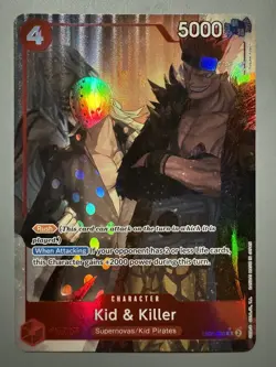 ONE PIECE CARD GAME KID & KILLER (RED) EB01-003 P-R AA (ENGLISH VERSION) - Image 1