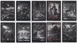Innistrad: Crimson Vow - 1x Complete 10 Card Full Art Land Set - Near Mint - Image 1