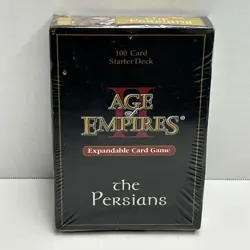 Age of Empires II Expandable Card Game The Persians SEALED 100 Card Starter Deck - Image 1