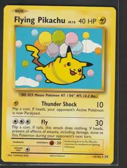 Near Mint - Flying Pikachu 110/108 Evolutions Secret Rare Pokemon Card LP+ - Image 3
