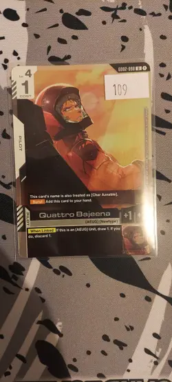 Quattro Bajeena U+ GD02-098 2025 Tournament Pack 2 Gundam Card GAME ENG - Image 1